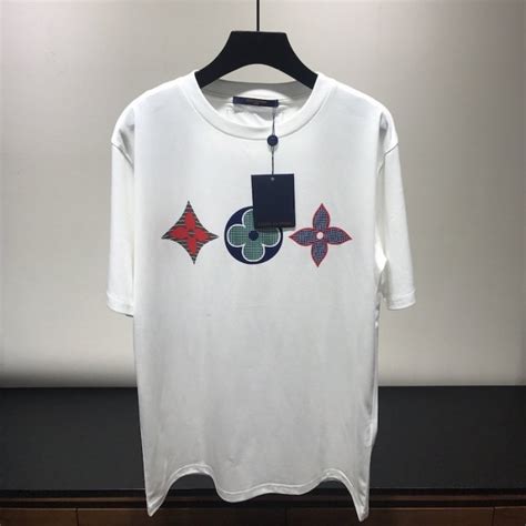 lv multicolor monogram printed t-shirt